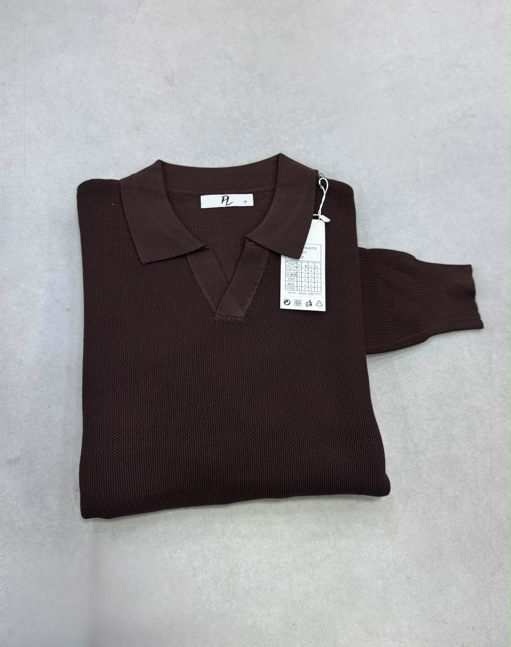 Camisa Polo Gola V Café FCTRY